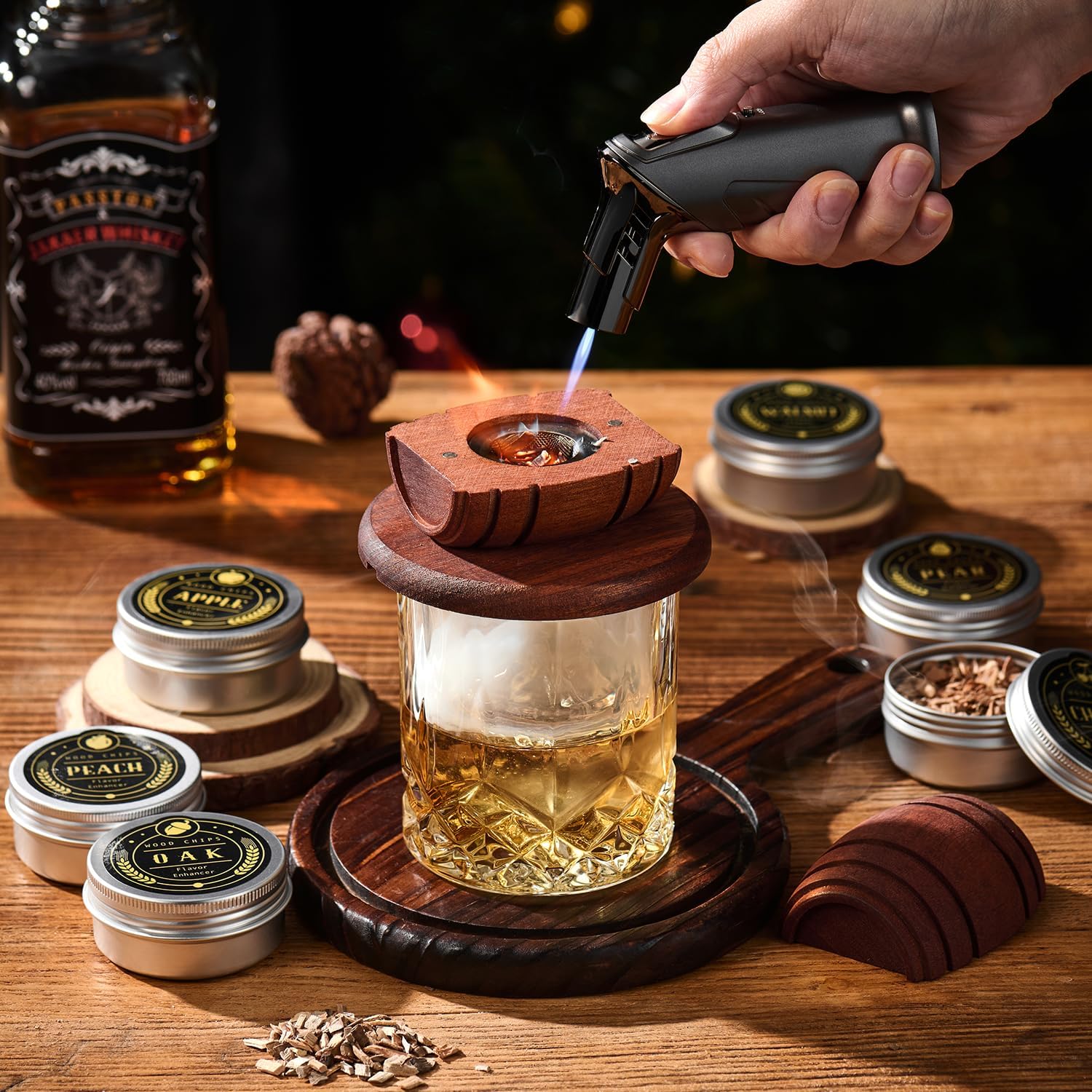 Affumicatore per cocktail con trucioli di legno – foto 2