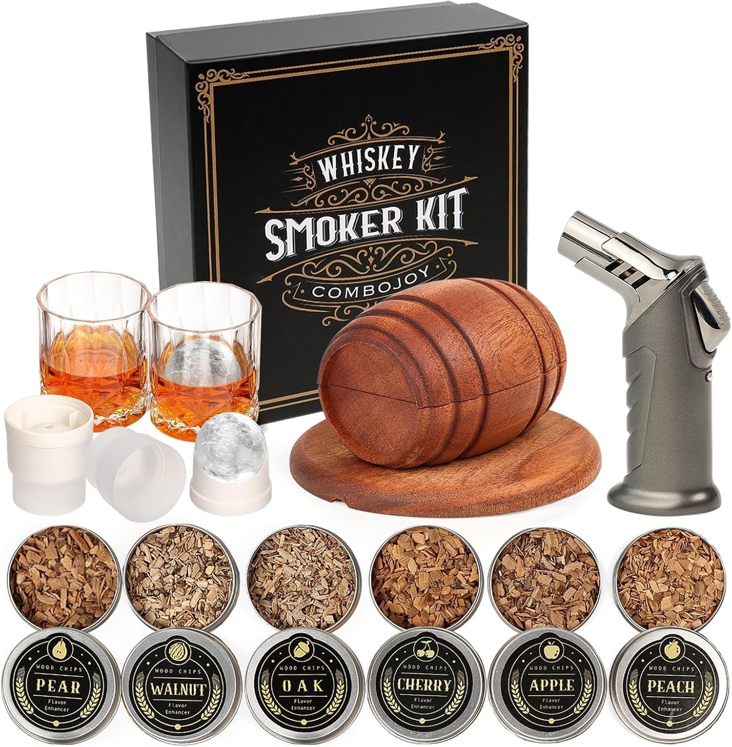 Affumicatore per cocktail con trucioli di legno