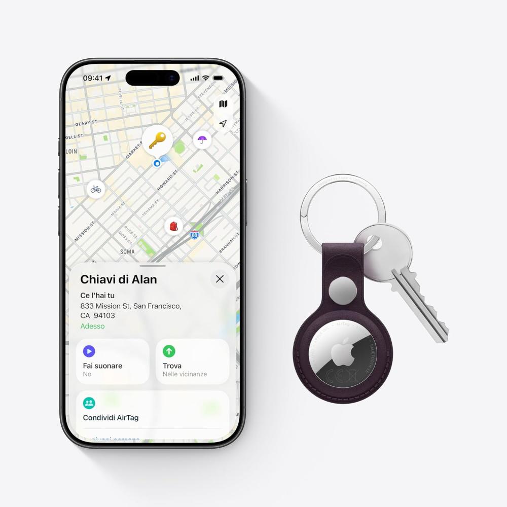Apple AirTag – localizzatore per chiavi e borse – foto 3