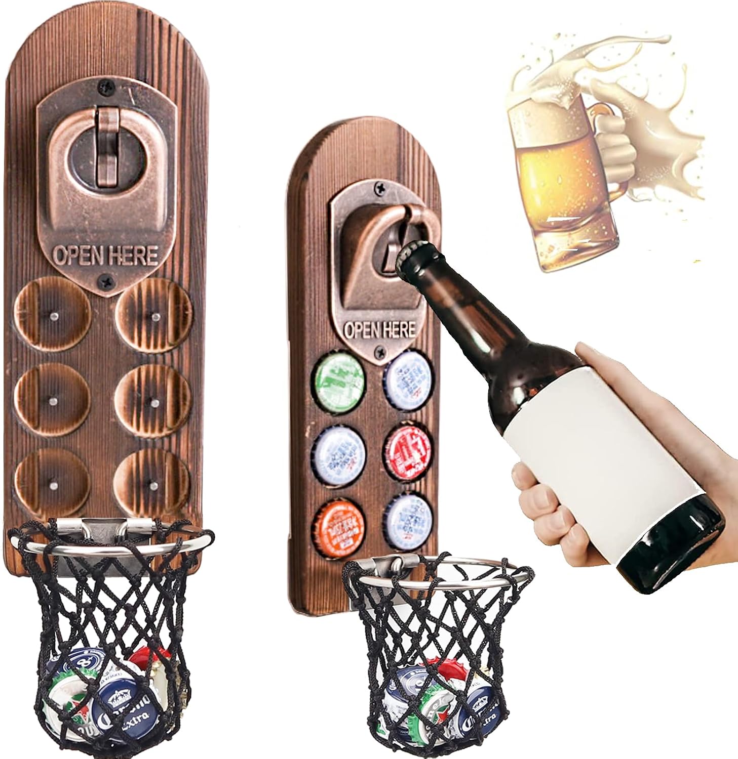 Apribottiglie magnetico da muro