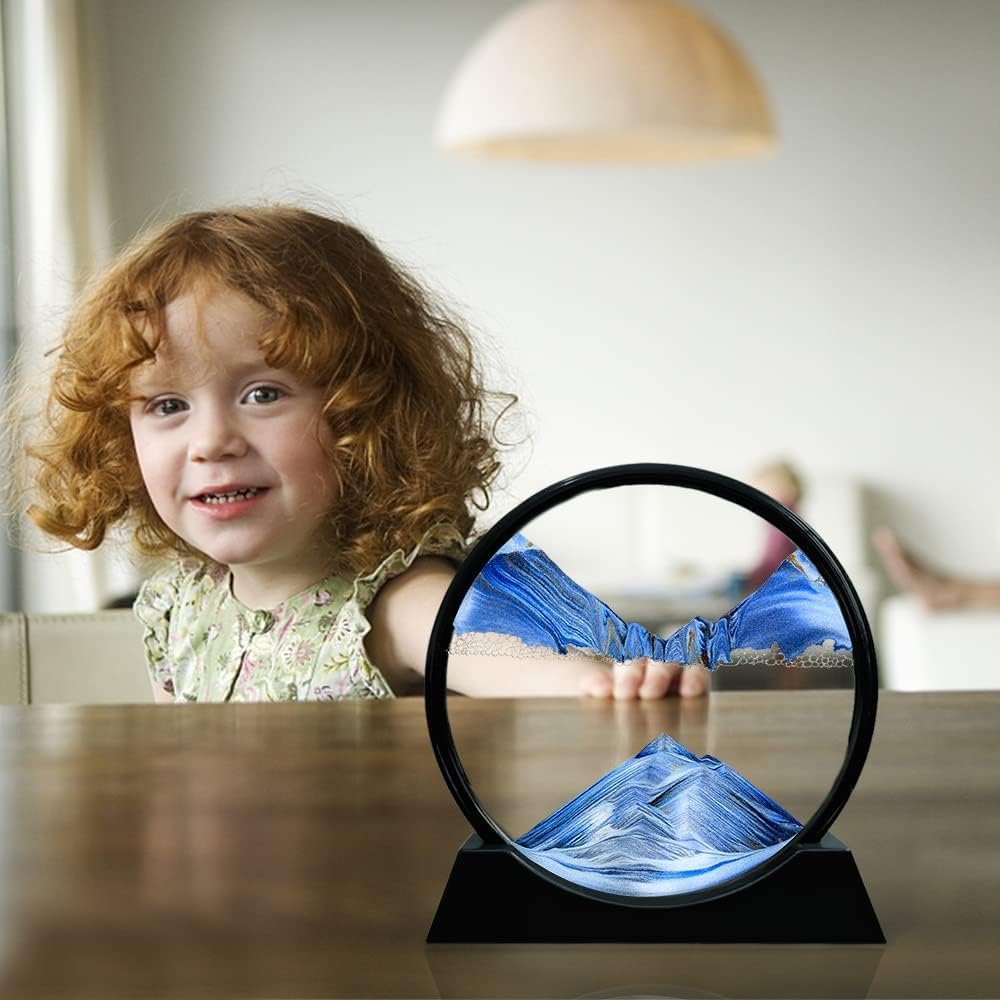 Clessidra 3D con sabbia colorata per casa e ufficio – foto 2