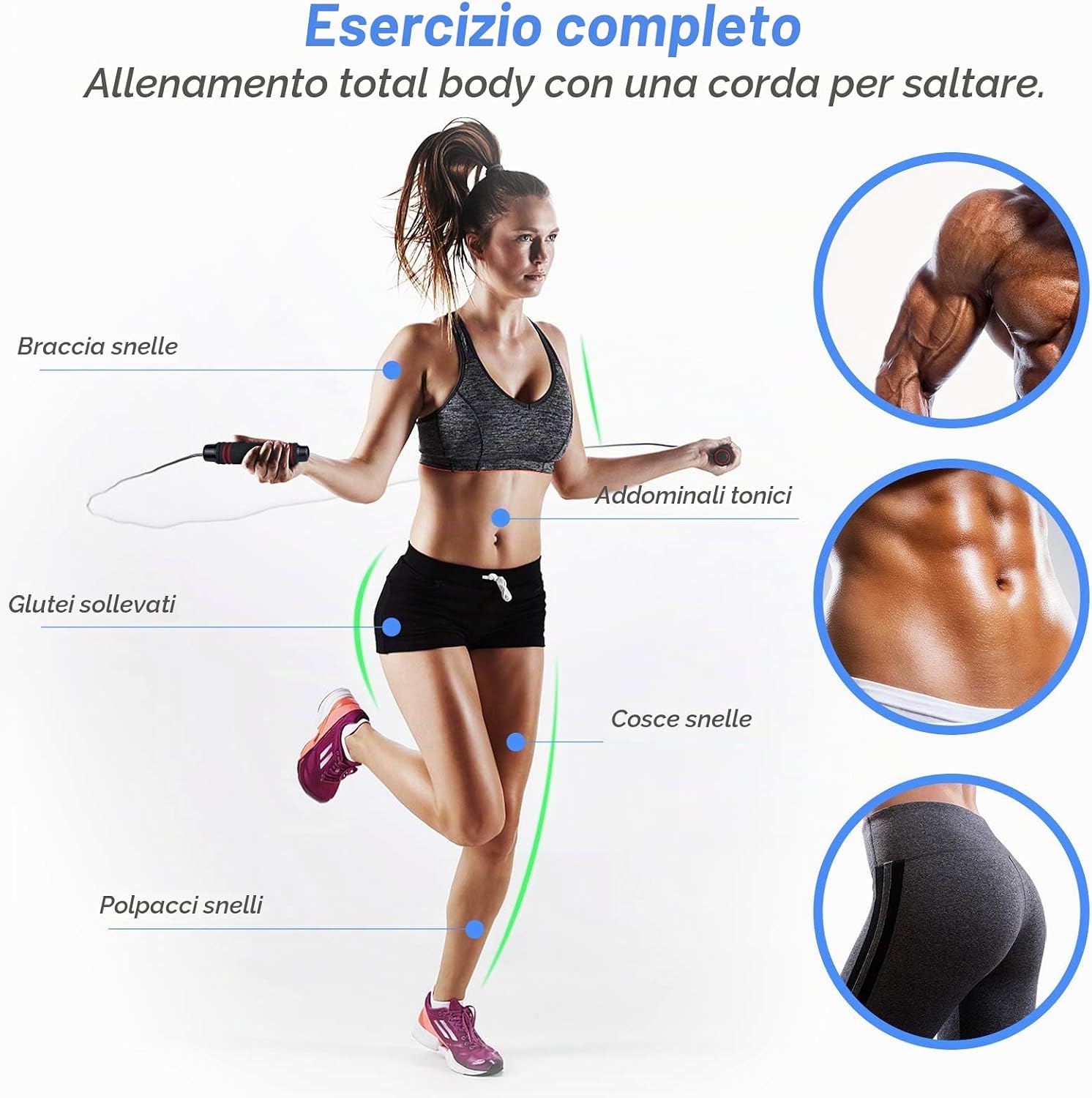 Corda per saltare regolabile – foto 3