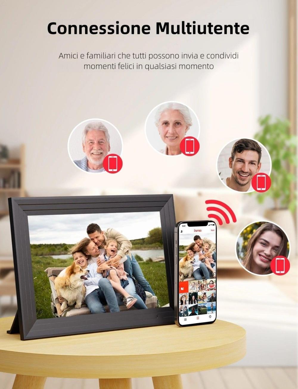 Cornice digitale Wi-Fi per foto di famiglia – foto 4