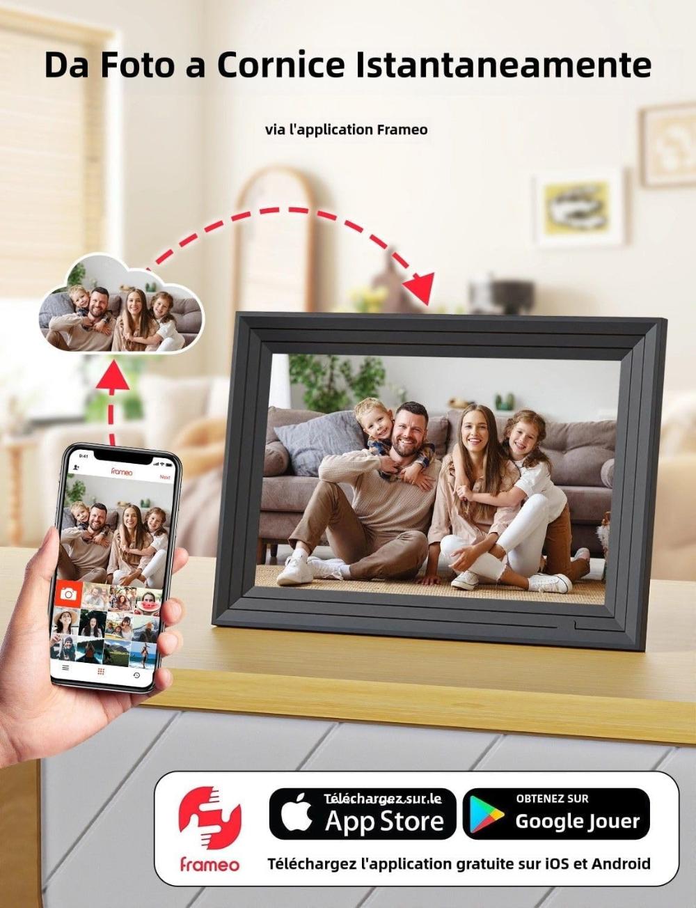 Cornice digitale Wi-Fi per foto di famiglia – foto 3