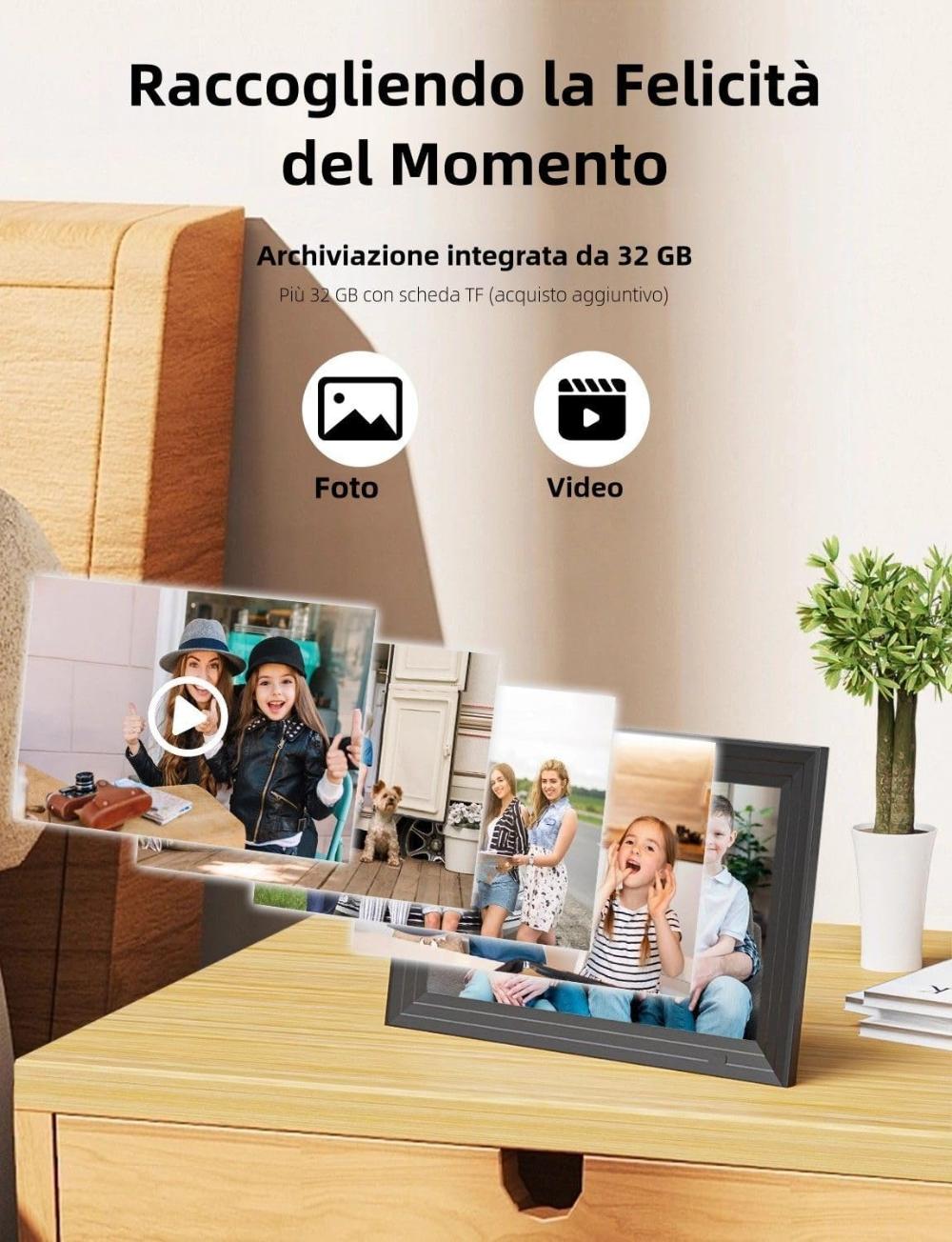 Cornice digitale Wi-Fi per foto di famiglia – foto 2