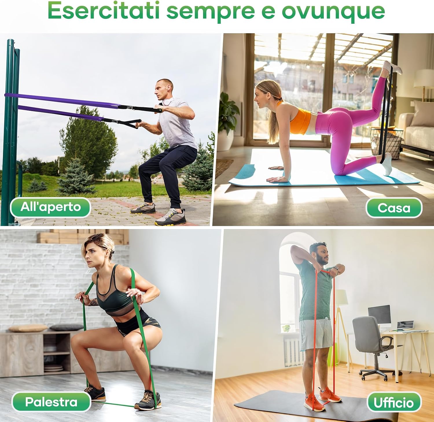 Set di elastici di resistenza per allenarsi – foto 7