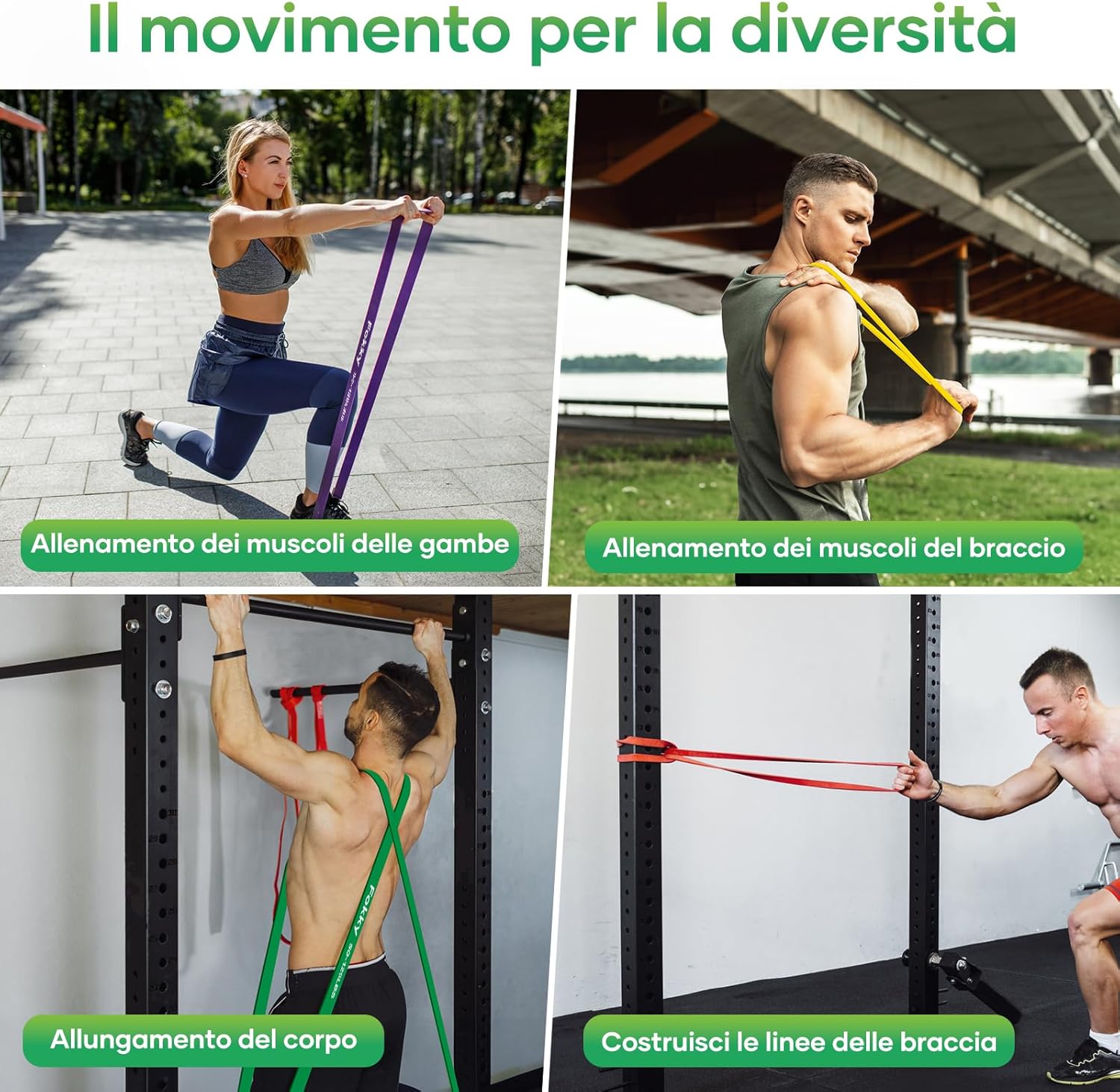 Set di elastici di resistenza per allenarsi – foto 5