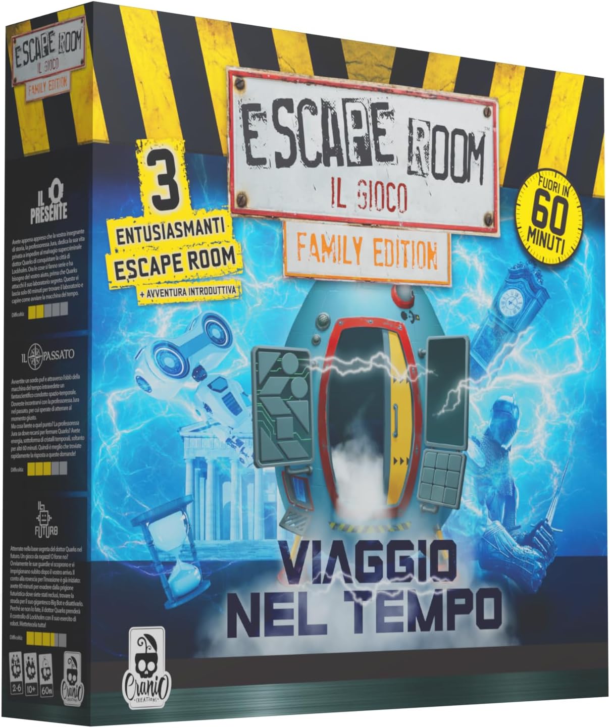 Scatola enigma da risolvere a squadre (escape room)