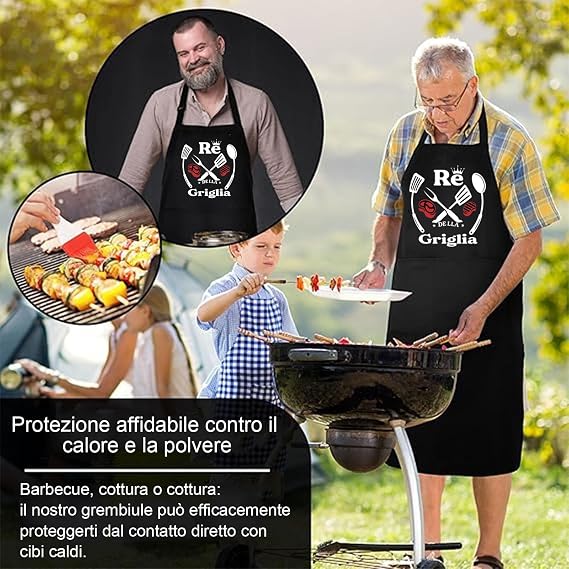 Grembiule da cucina da chef con tasche e utensili – foto 4