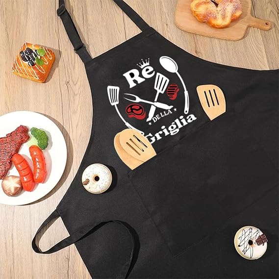 Grembiule da cucina da chef con tasche e utensili – foto 3