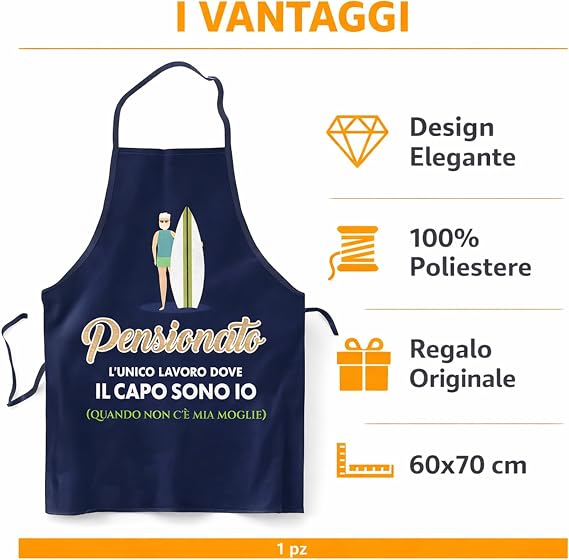 Grembiule divertente per la pensione – foto 4