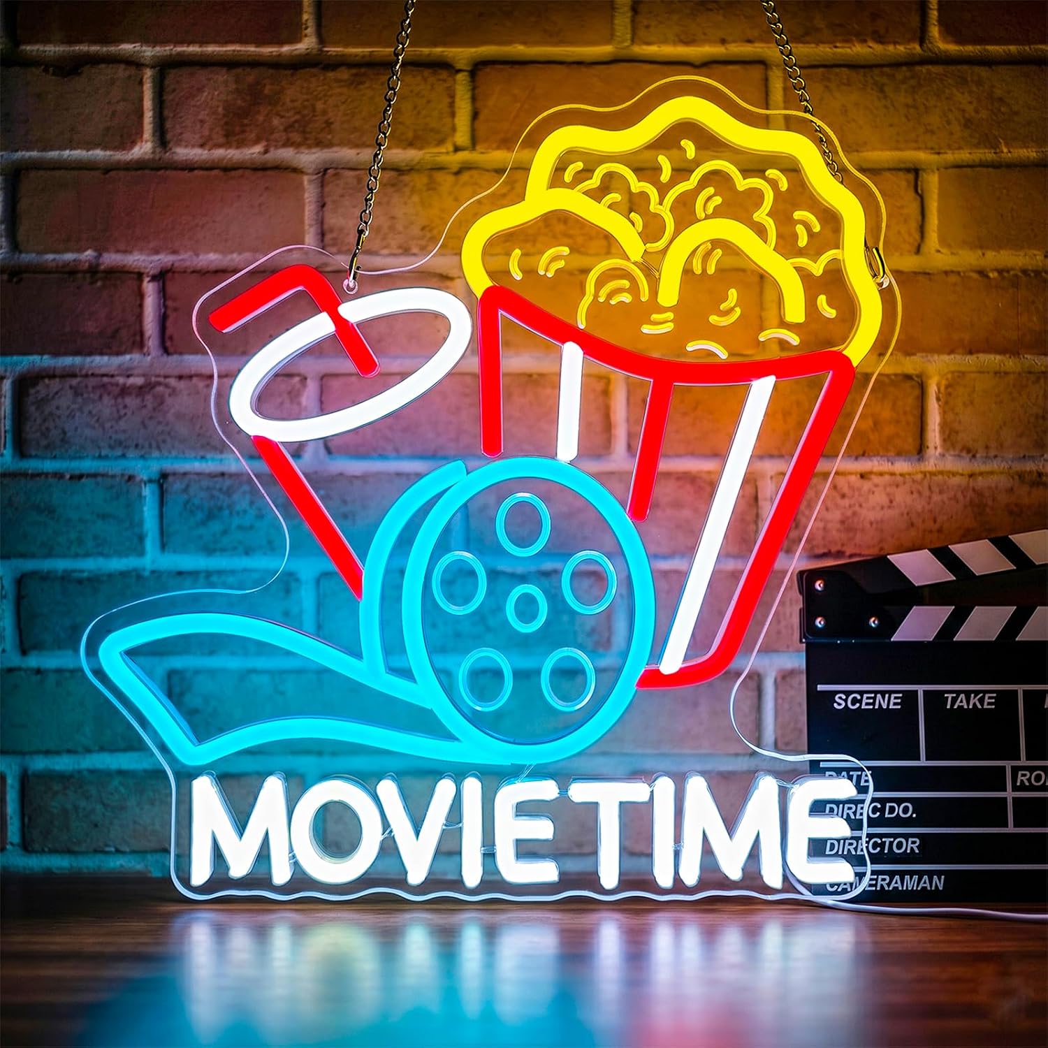 Insegna luminosa LED a tema cinema