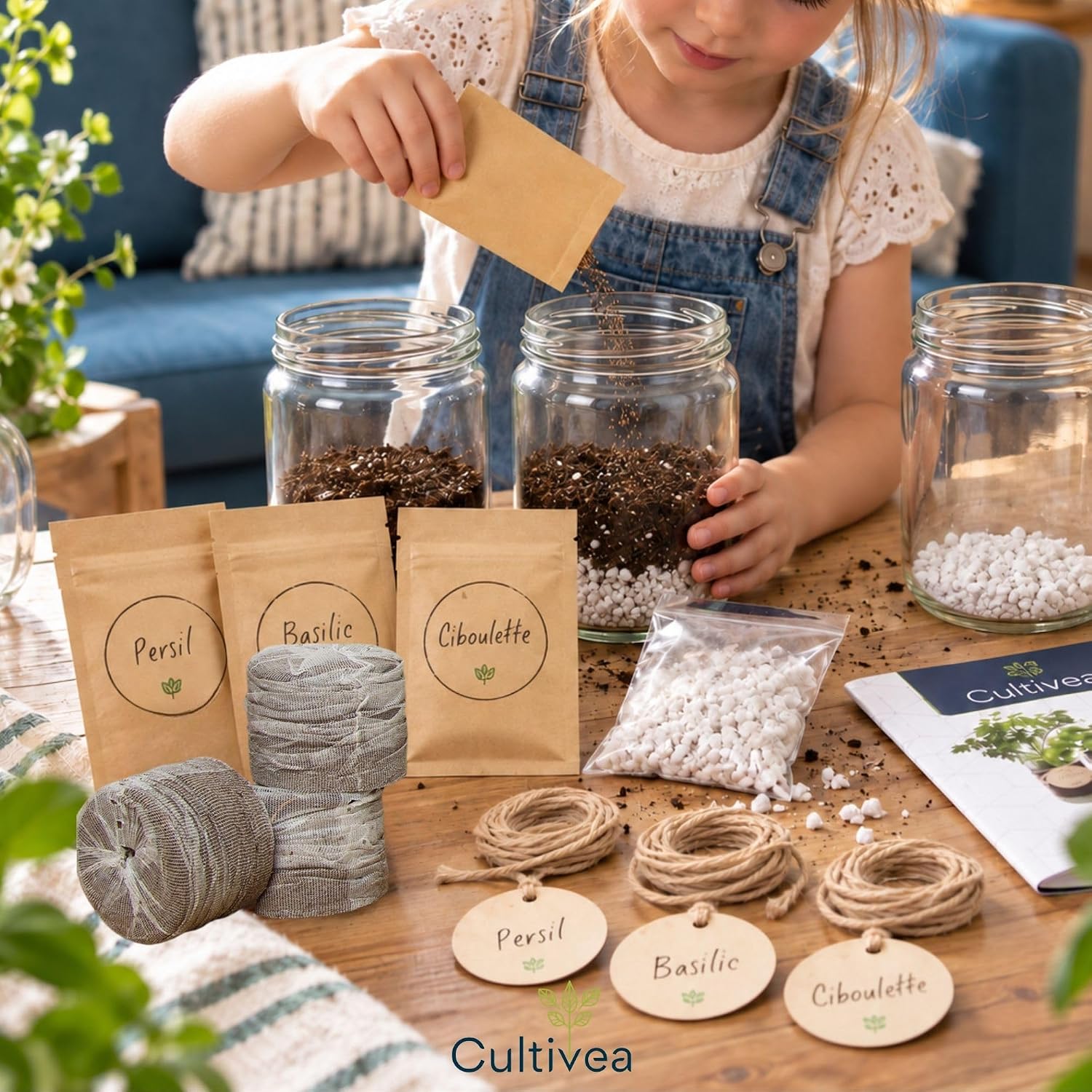 Kit orto in casa con semi di erbe aromatiche – foto 3