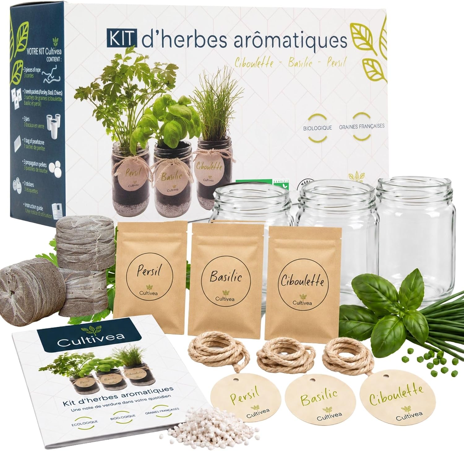 Kit orto in casa con semi di erbe aromatiche – foto 4