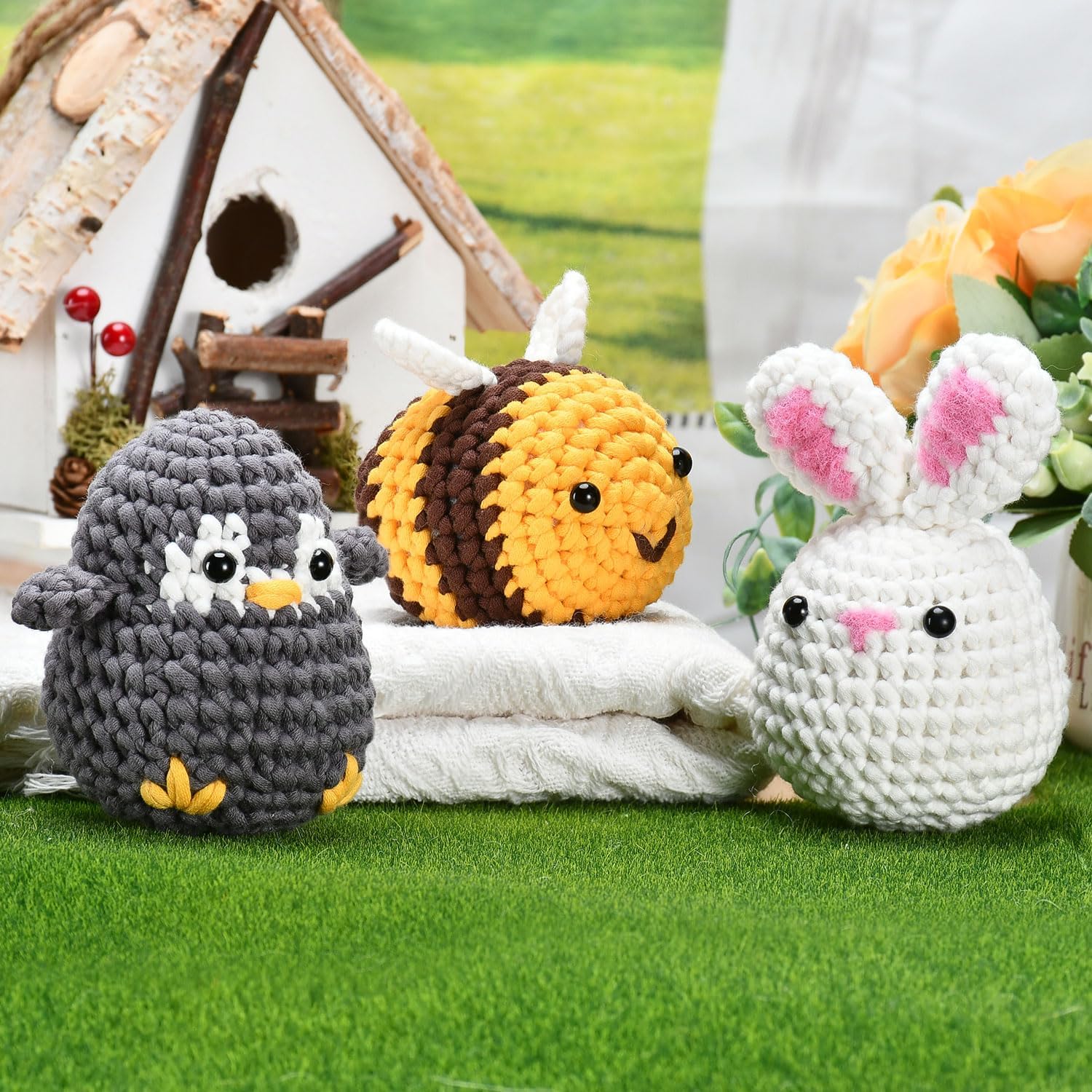 Kit uncinetto per creare piccoli amigurumi