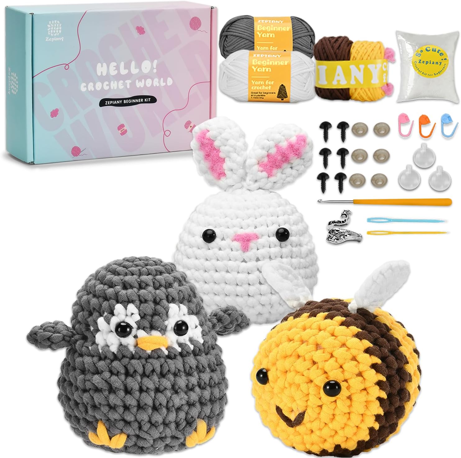 Kit uncinetto per creare piccoli amigurumi – foto 6