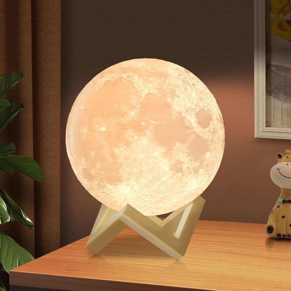 Lampada Luna 3D con luce regolabile
