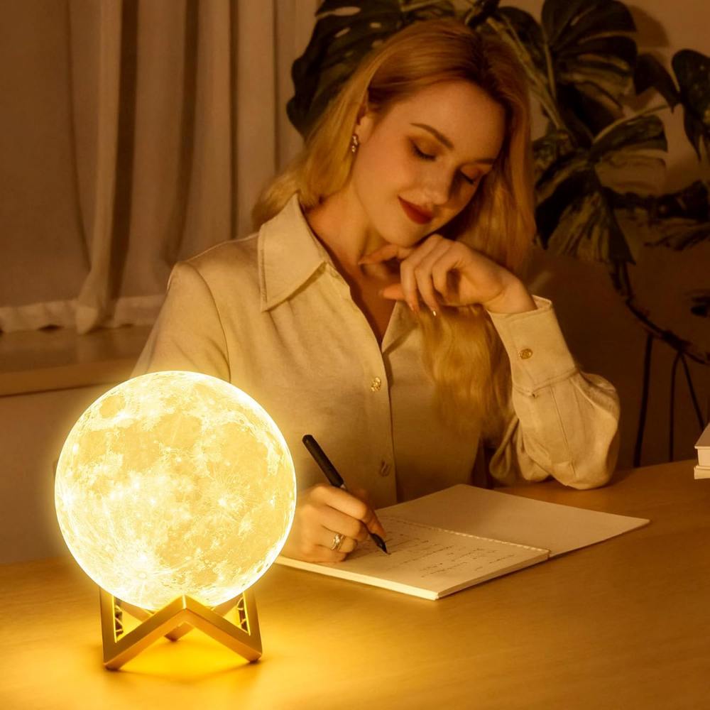 Lampada Luna 3D con luce regolabile – foto 4
