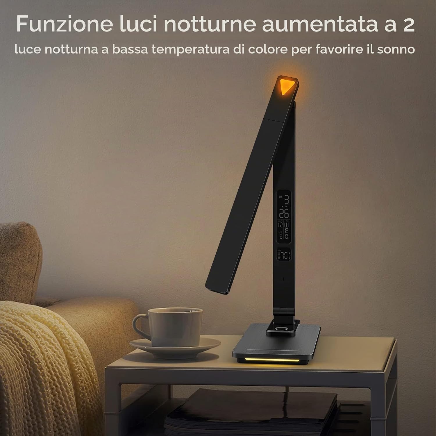 Lampada da scrivania LED con ricarica wireless – foto 3