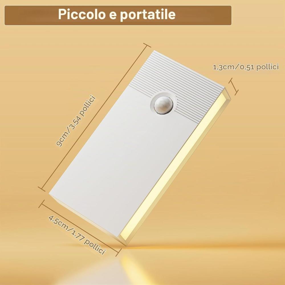 Set luci notturne LED con sensore di movimento – foto 6