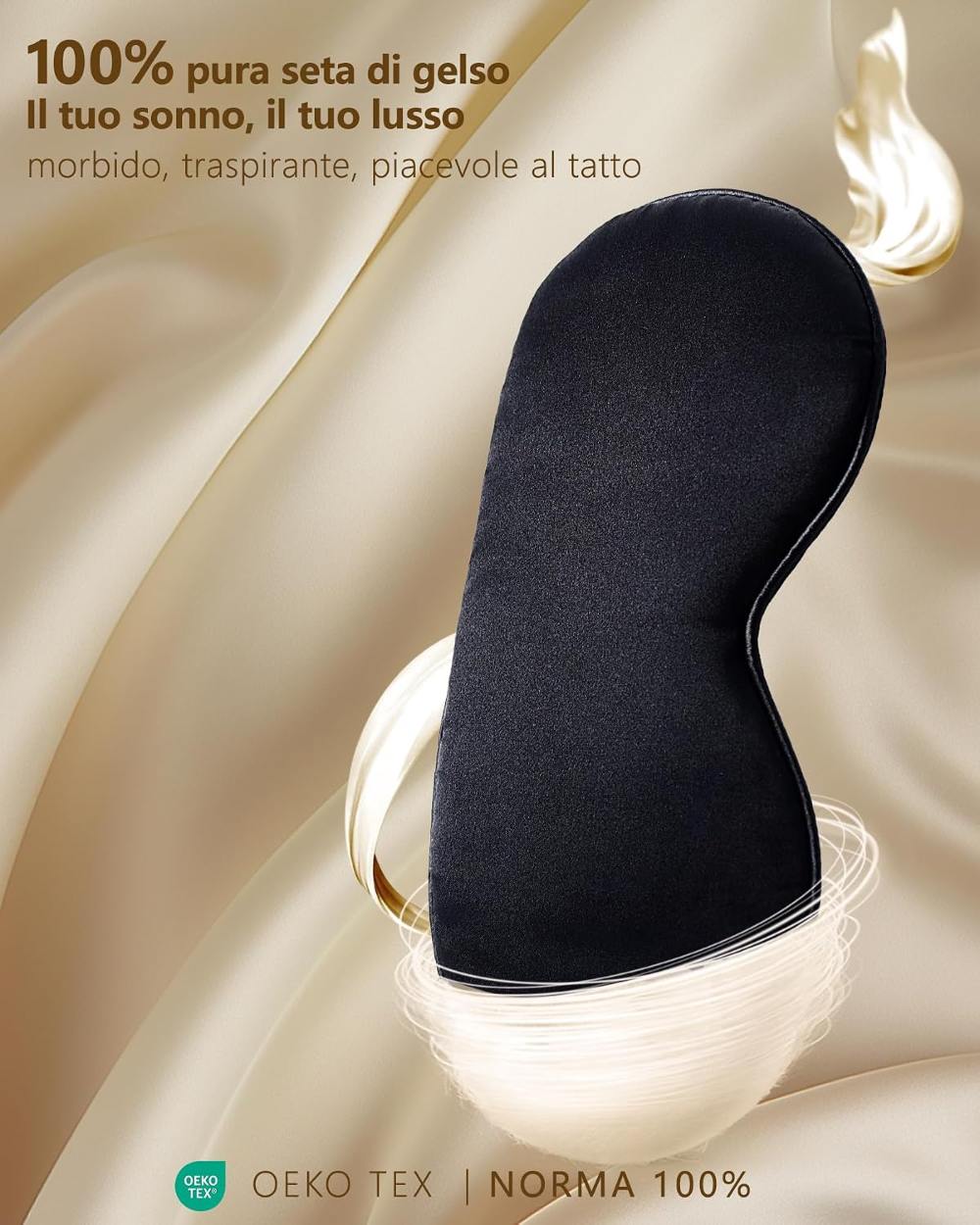 Mascherina per dormire 3D oscurante – foto 2