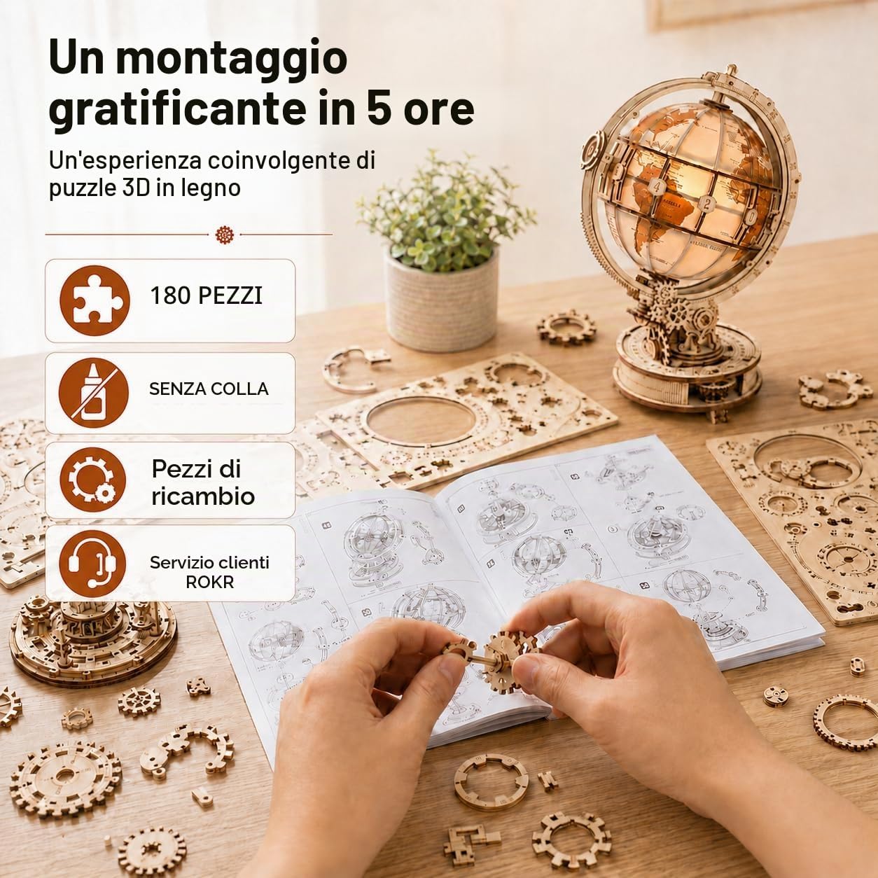 Kit modellino 3D in legno da assemblare – foto 4