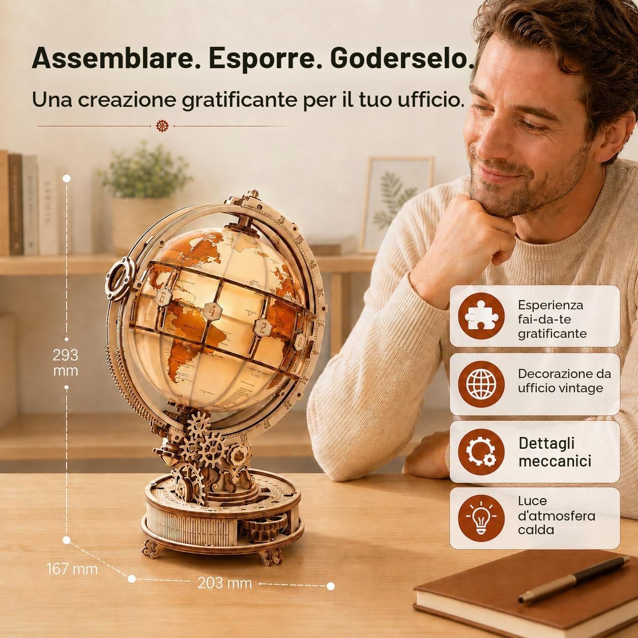 Kit modellino 3D in legno da assemblare – foto 2
