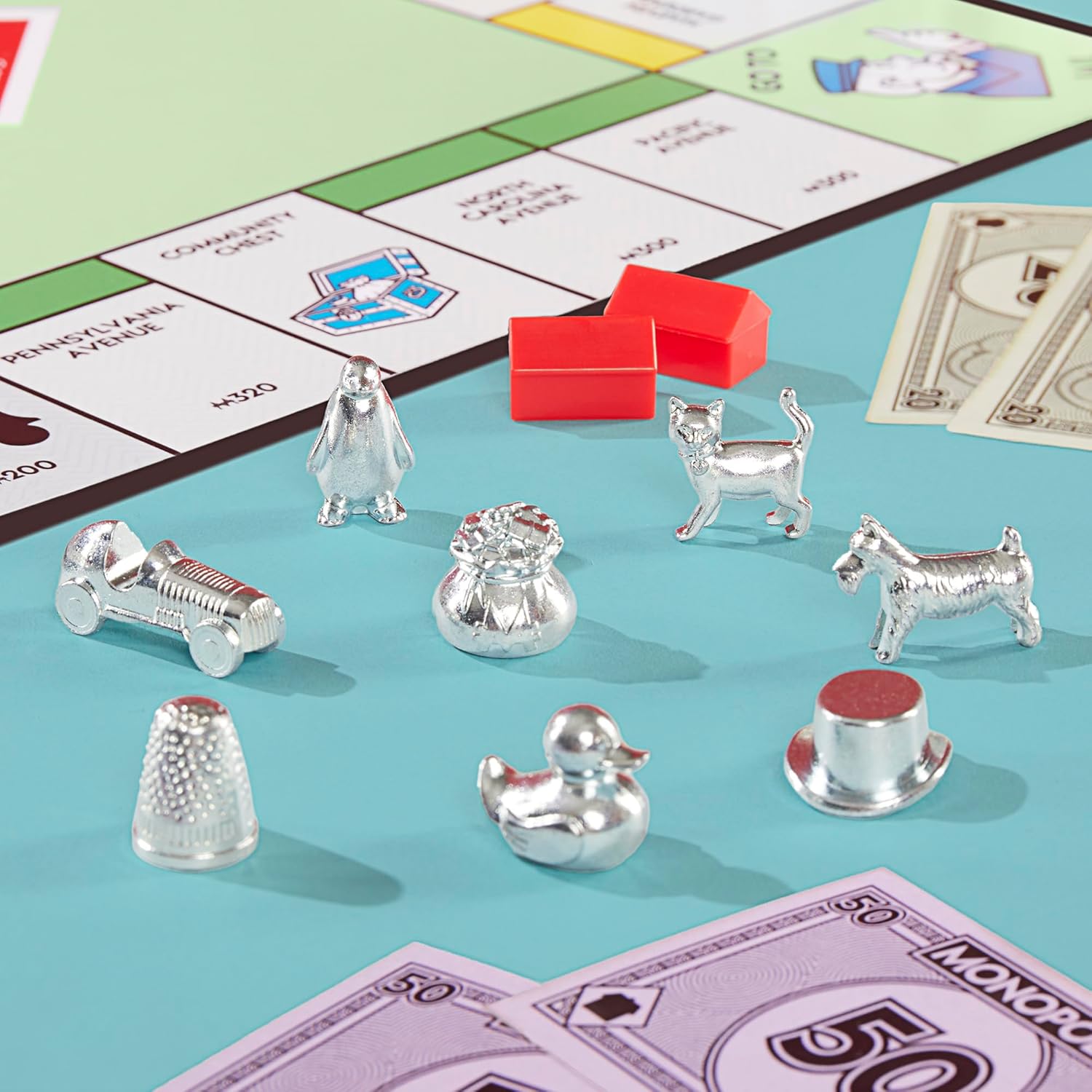 Monopoly Hasbro con vaschetta e pedine grandi – foto 8