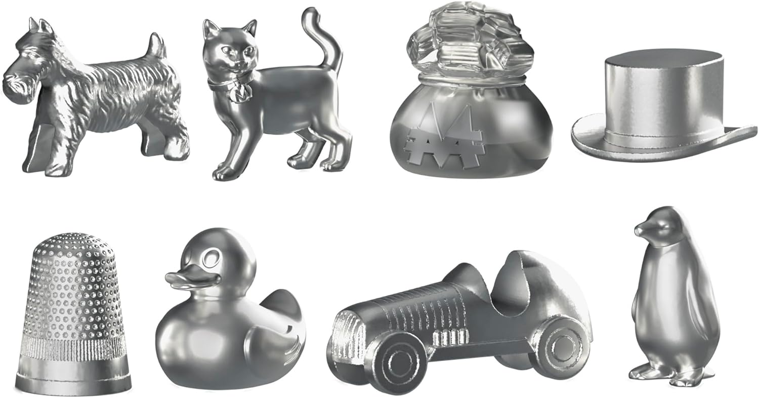 Monopoly Hasbro con vaschetta e pedine grandi – foto 6