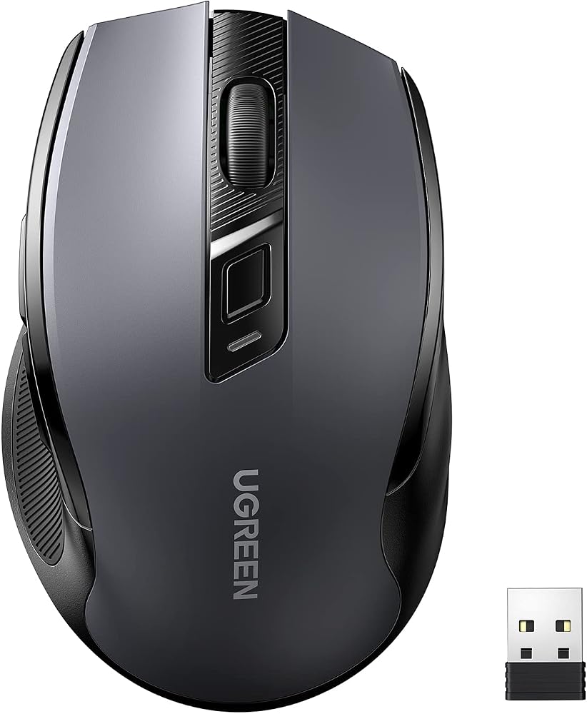 Mouse wireless 2.4 GHz ergonomico e silenzioso
