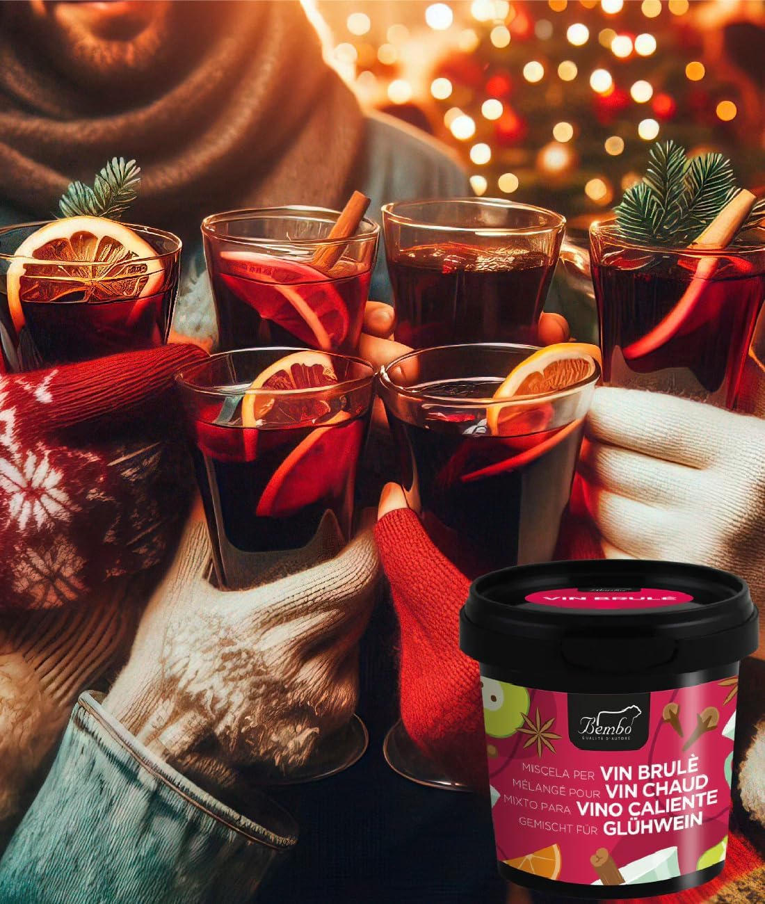 Kit vin brulé con spezie e bicchieri – foto 4