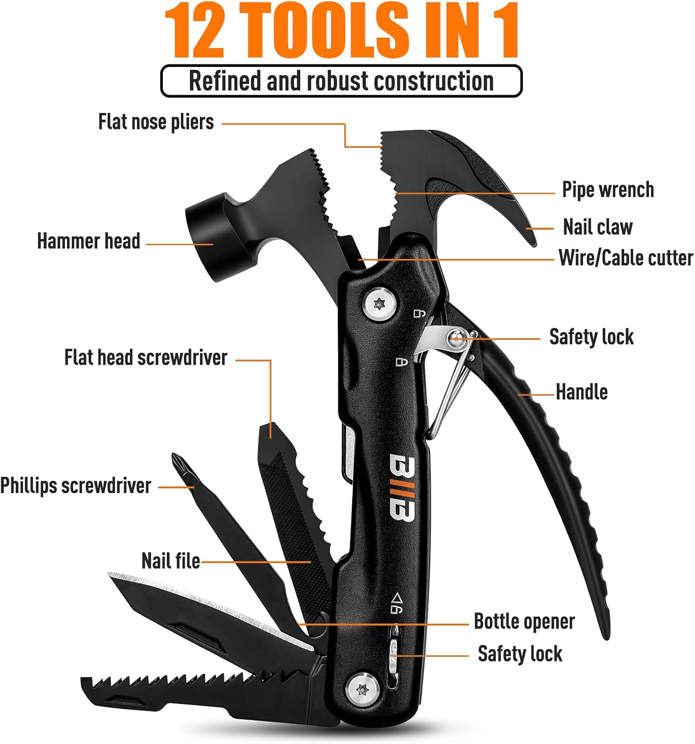 Multitool a martello 12 in 1 – foto 3