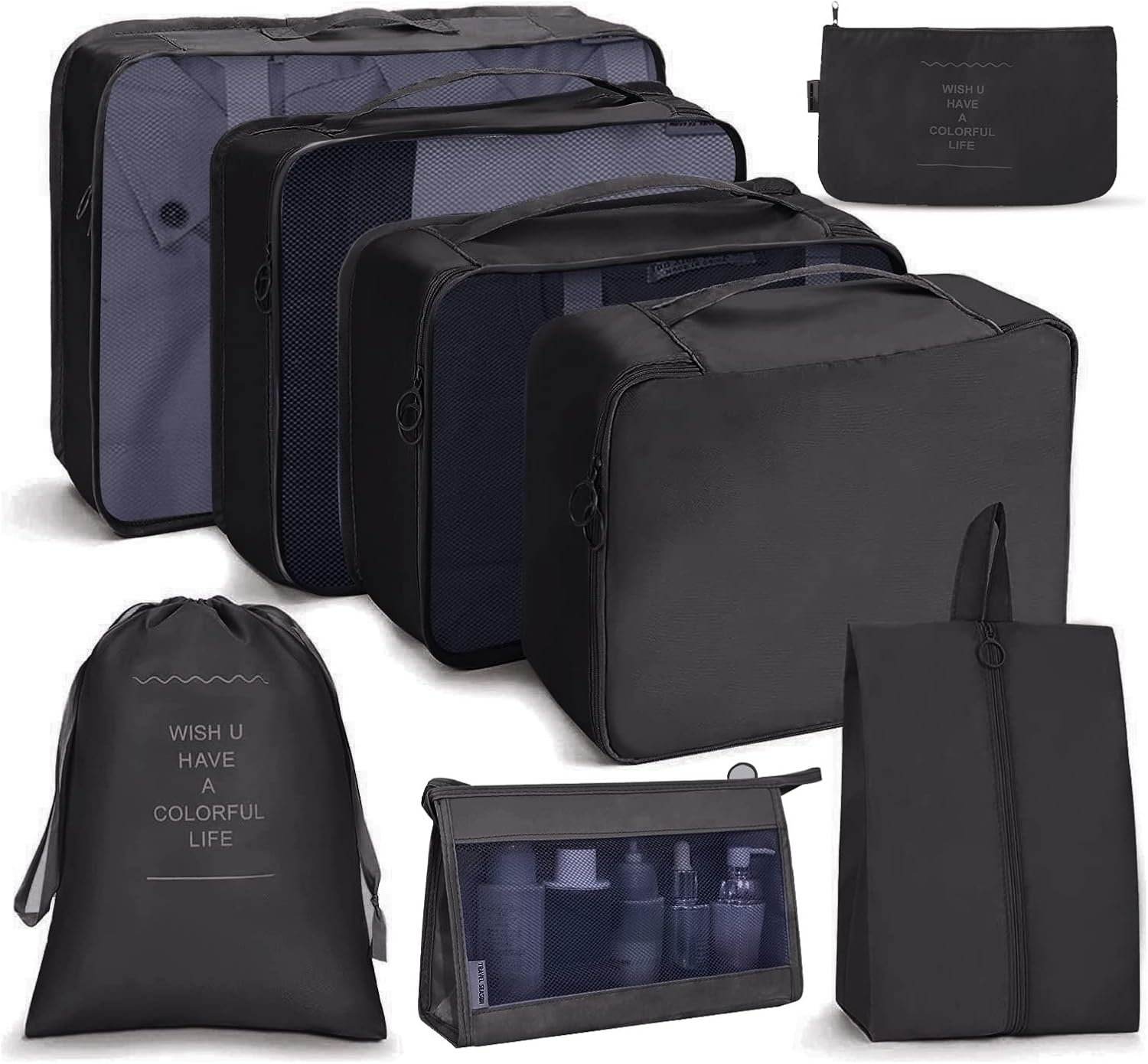 Set di organizer per valigia in tessuto – foto 2