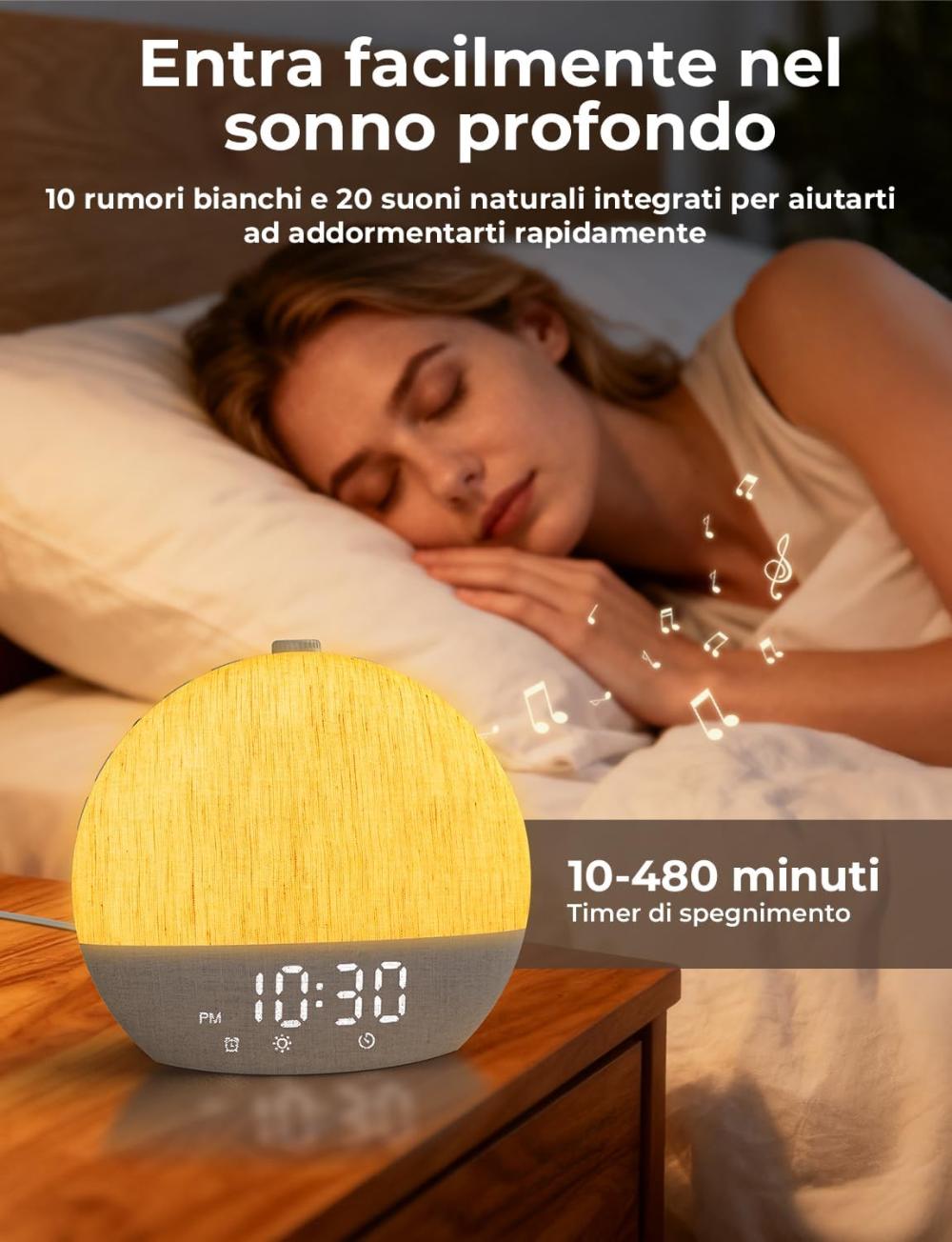 Sveglia con luce che simula l’alba – foto 4