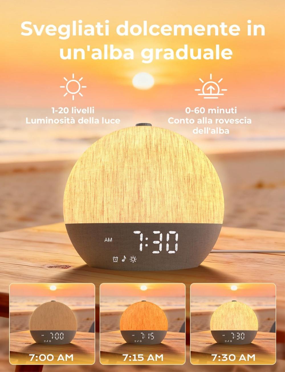 Sveglia con luce che simula l’alba – foto 2