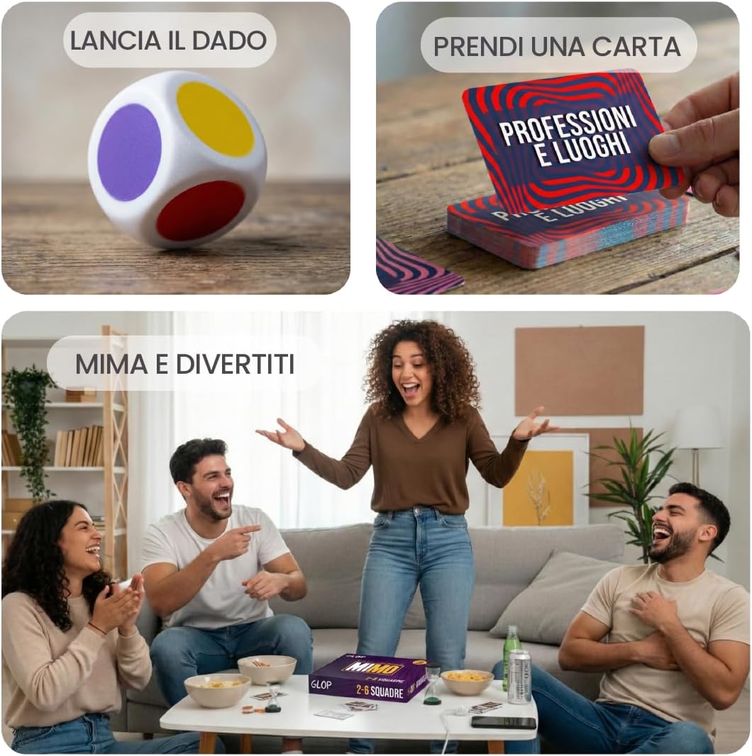 Gioco di società a squadre con disegni e mimi – foto 3