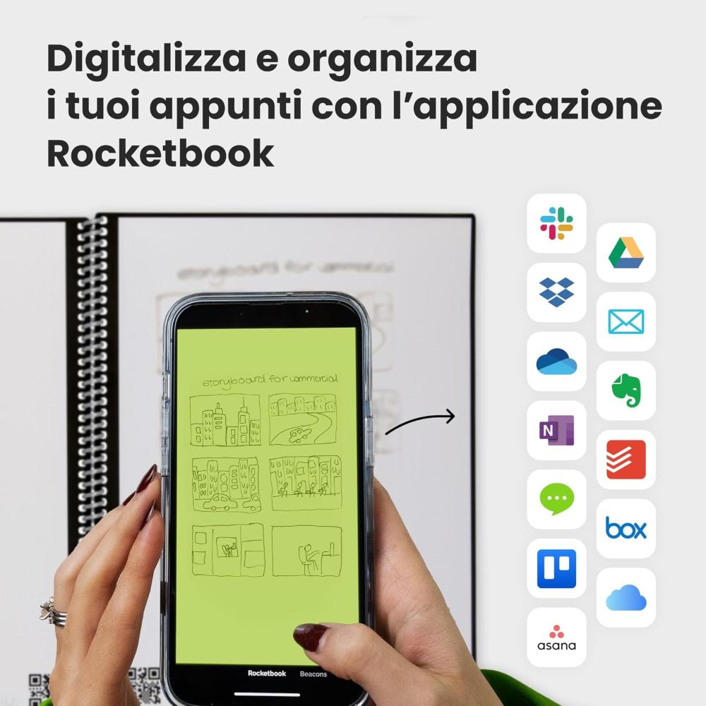 Rocketbook Core – taccuino smart riutilizzabile – foto 5