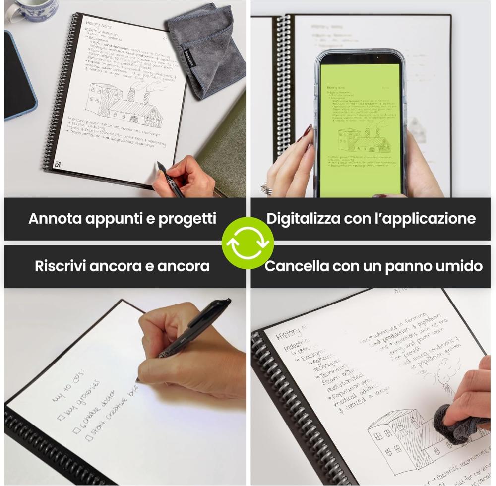 Rocketbook Core – taccuino smart riutilizzabile – foto 4