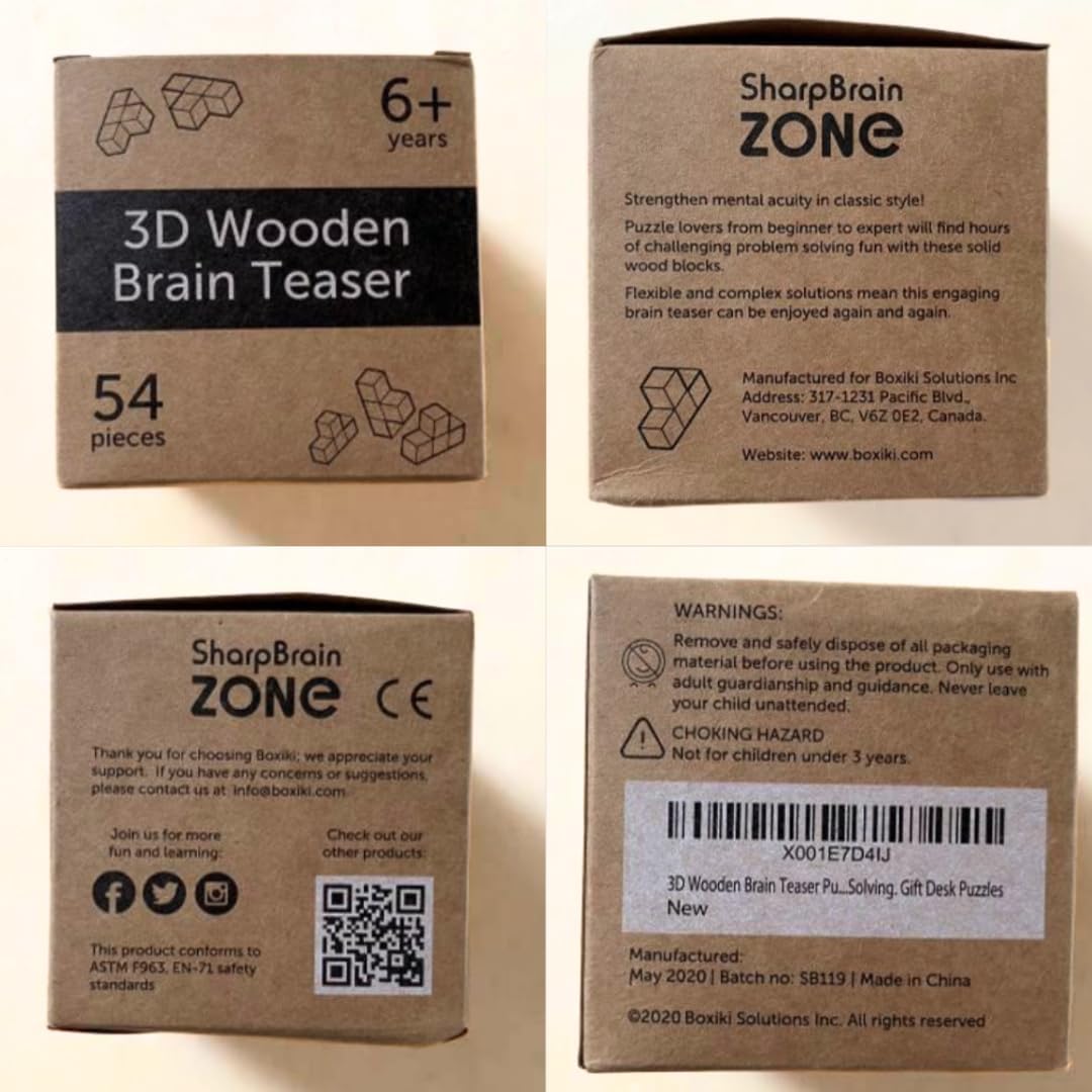 Rompicapo Legno 3D con 54 Pezzi – foto 4