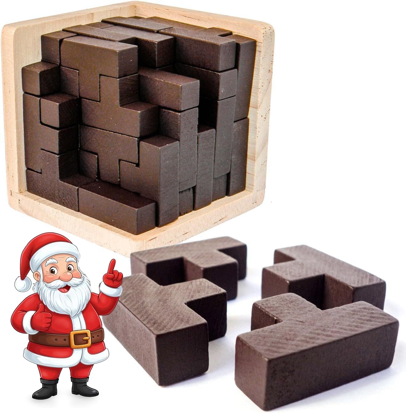 Rompicapo Legno 3D con 54 Pezzi