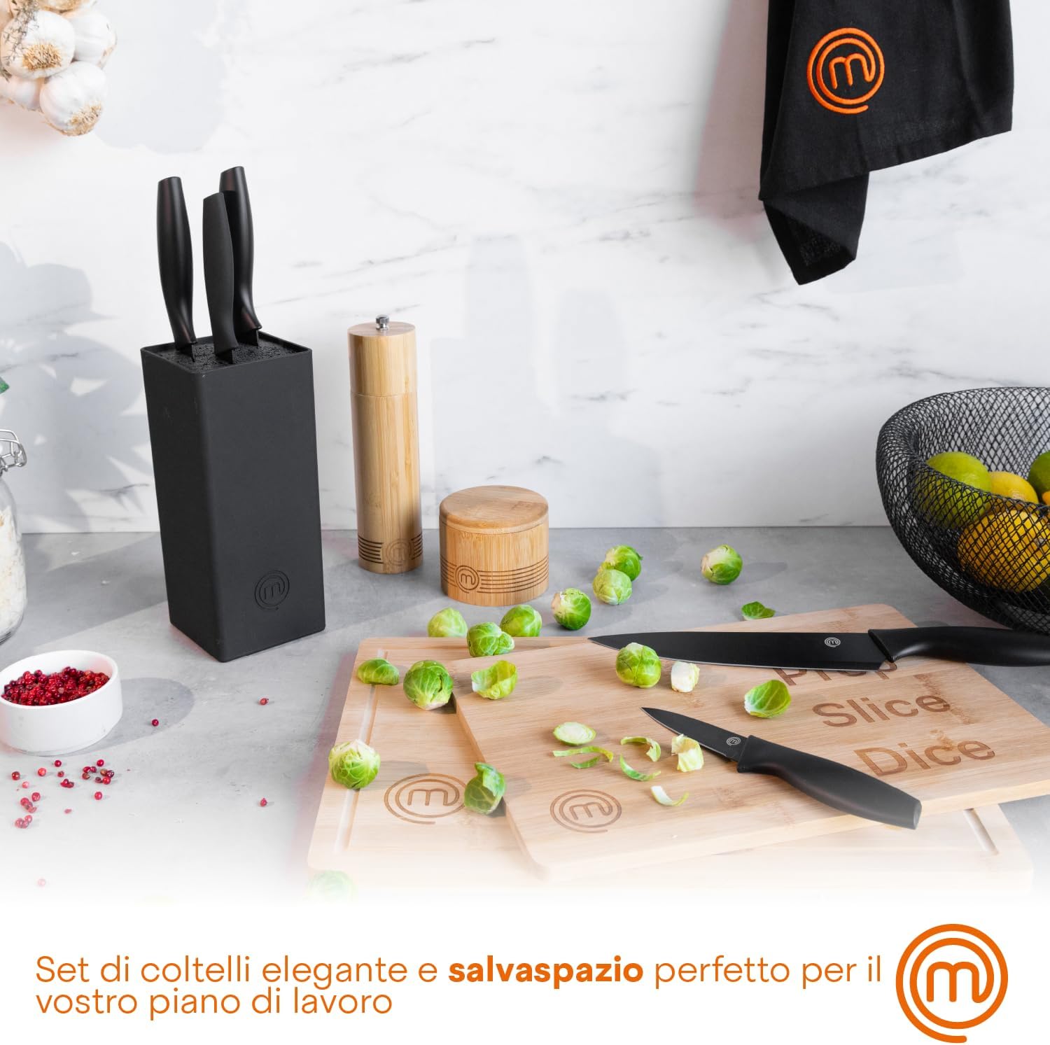 Set coltelli da cucina MasterChef con ceppo – foto 2