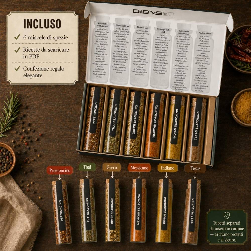 Set di spezie e sale aromatizzati da tutto il mondo – foto 3