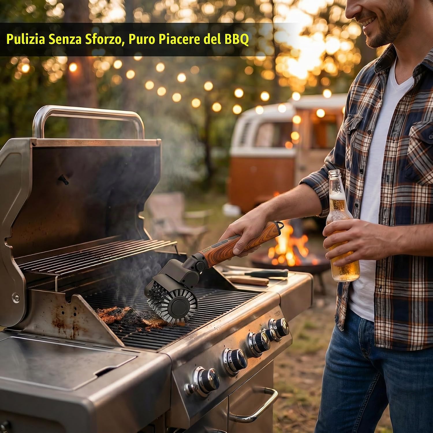 Spazzola per barbecue elettrica 3 in 1 – foto 2