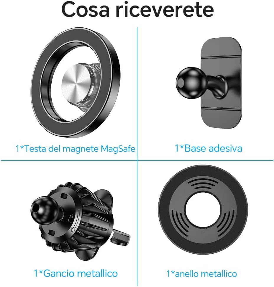 Supporto magnetico per smartphone da auto – foto 4