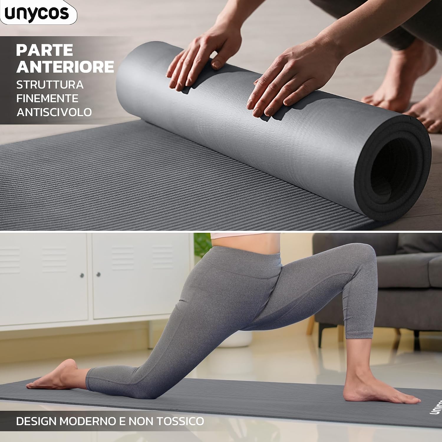 Tappetino da yoga antiscivolo con borsa – foto 5