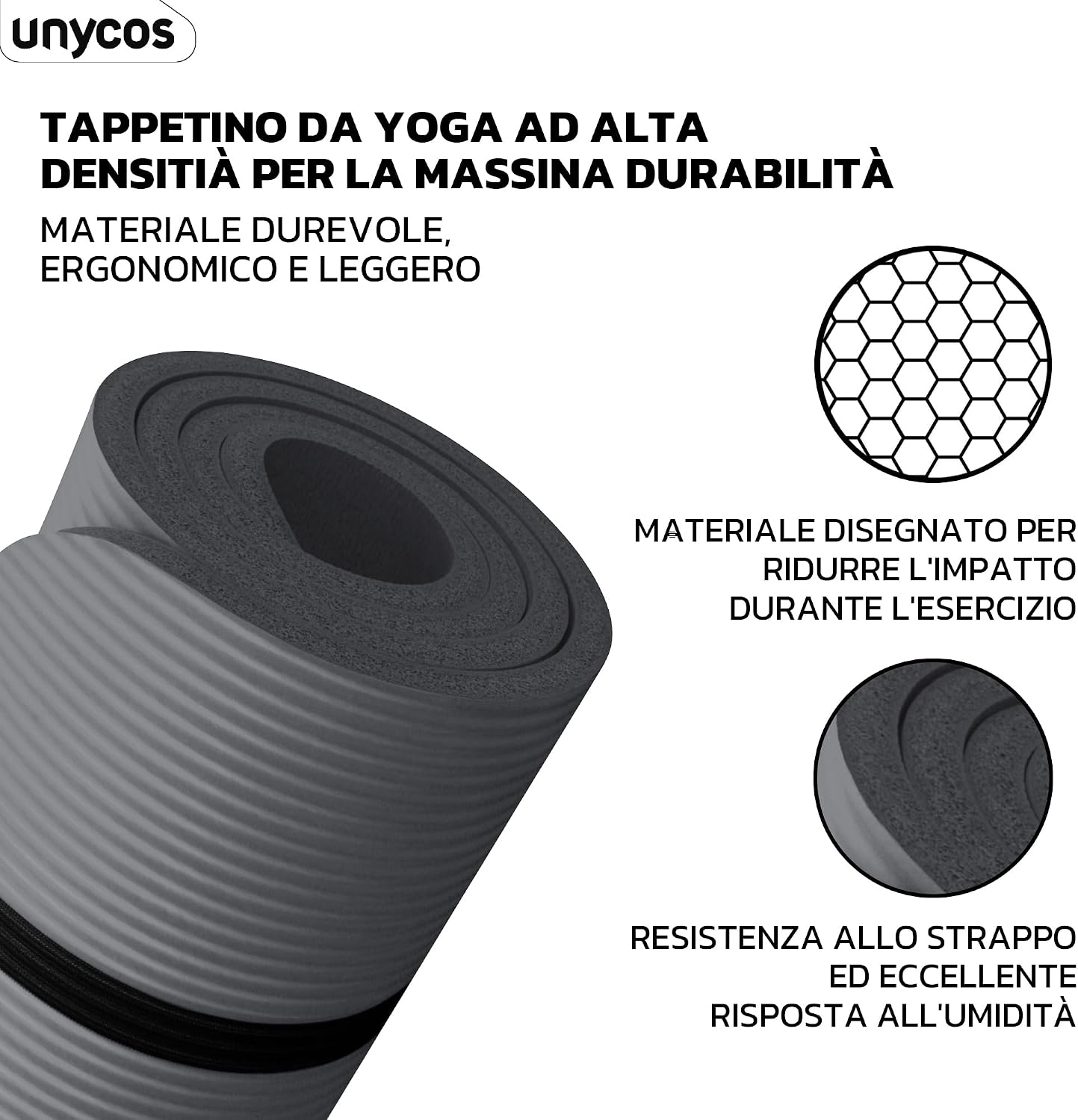 Tappetino da yoga antiscivolo con borsa – foto 2