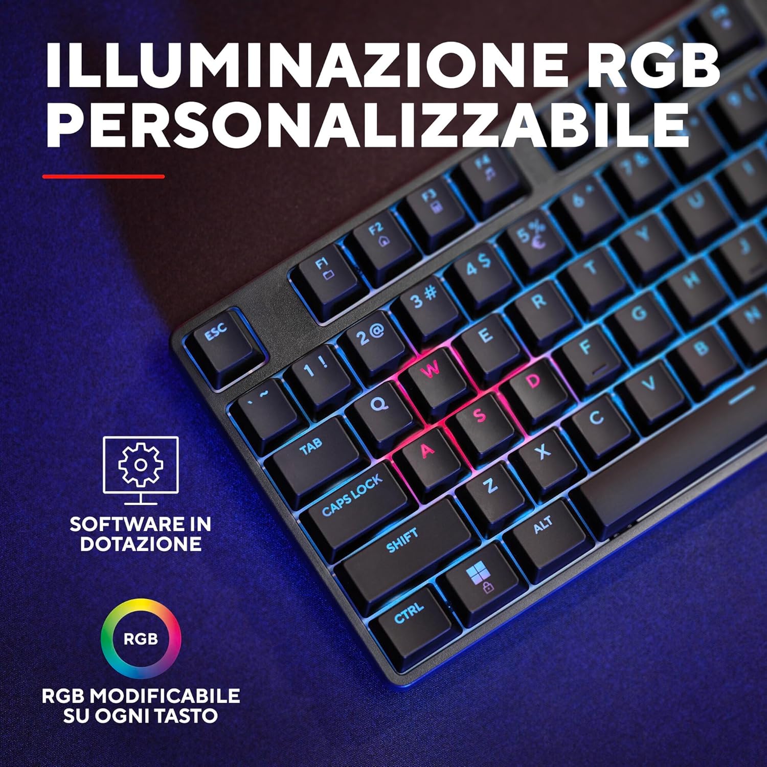 Tastiera meccanica compatta retroilluminata – foto 4