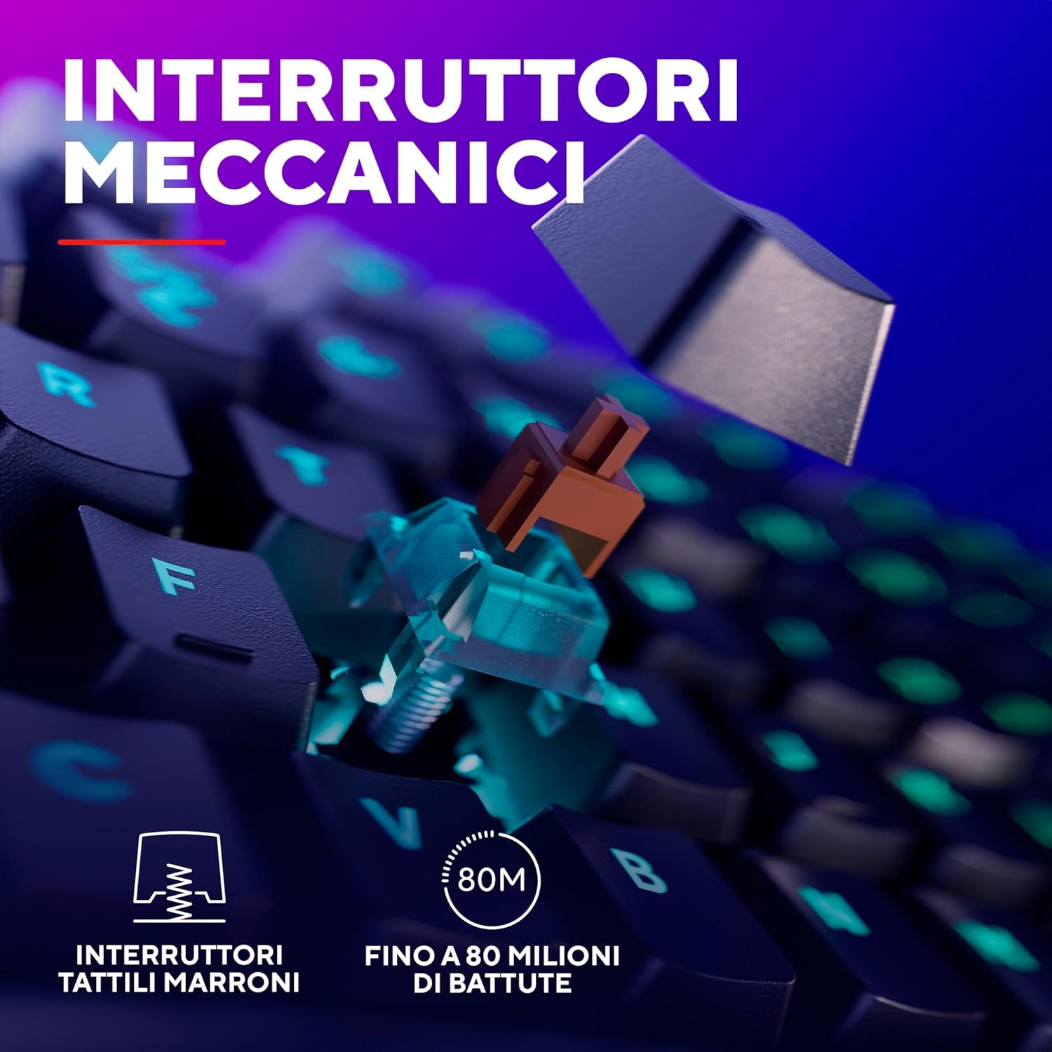Tastiera meccanica compatta retroilluminata – foto 2