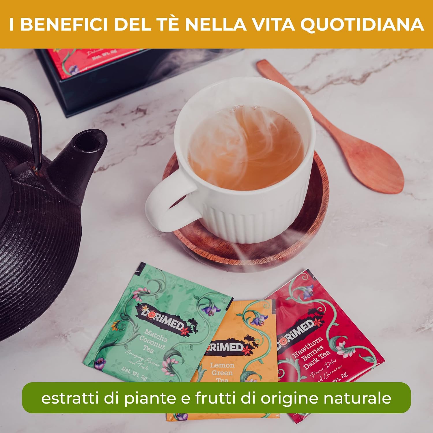 Cofanetto di tè e infusi in bustine di seta – foto 6