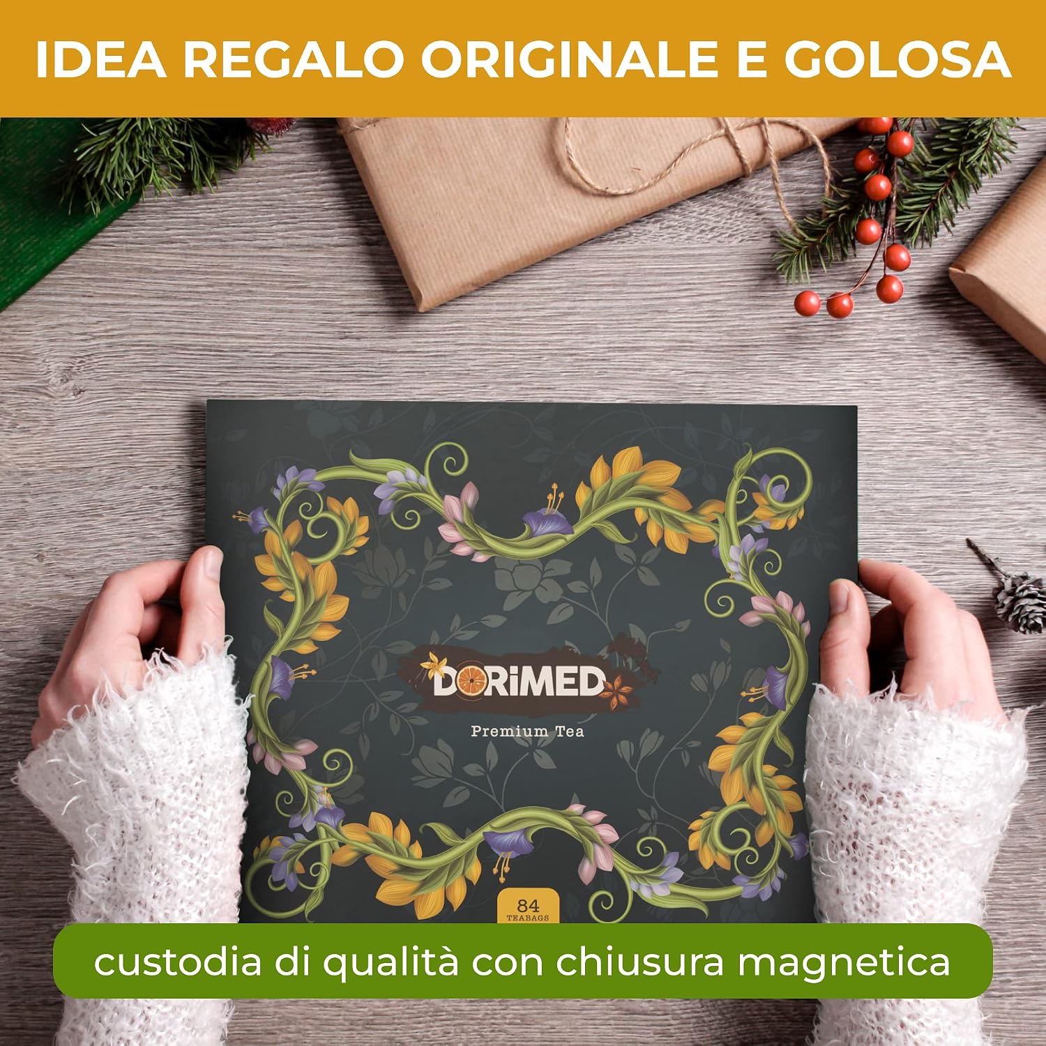 Cofanetto di tè e infusi in bustine di seta – foto 5